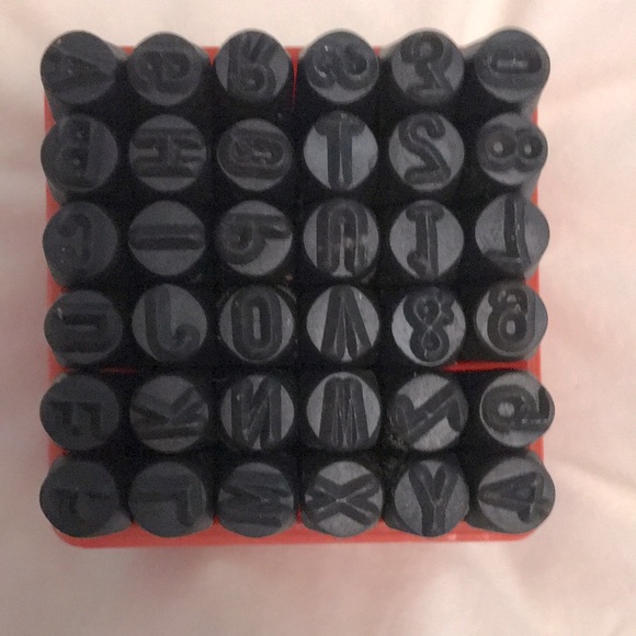 Other - Number and capital letter stamp set!